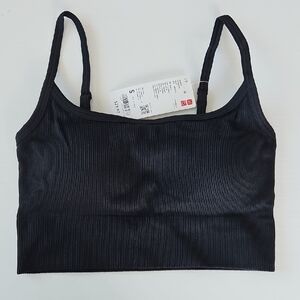 Uniqlo Seamless Half Bra Camisole Black S